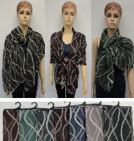 Pashmina with Fringe [Wavy Line Vector]